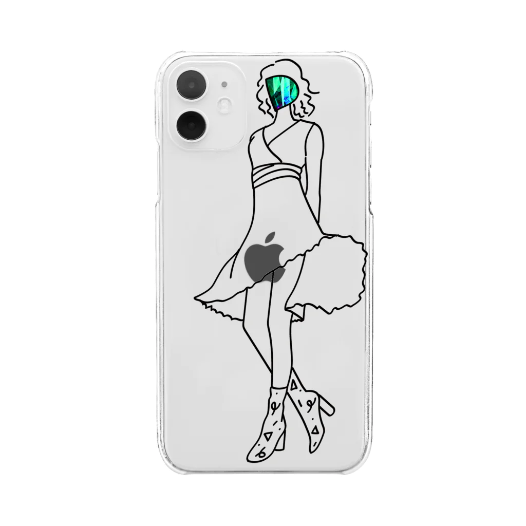 soysioのsoysio038 Clear Smartphone Case