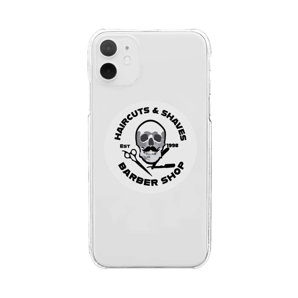 Amiel Pascualのbarber shop white Clear Smartphone Case