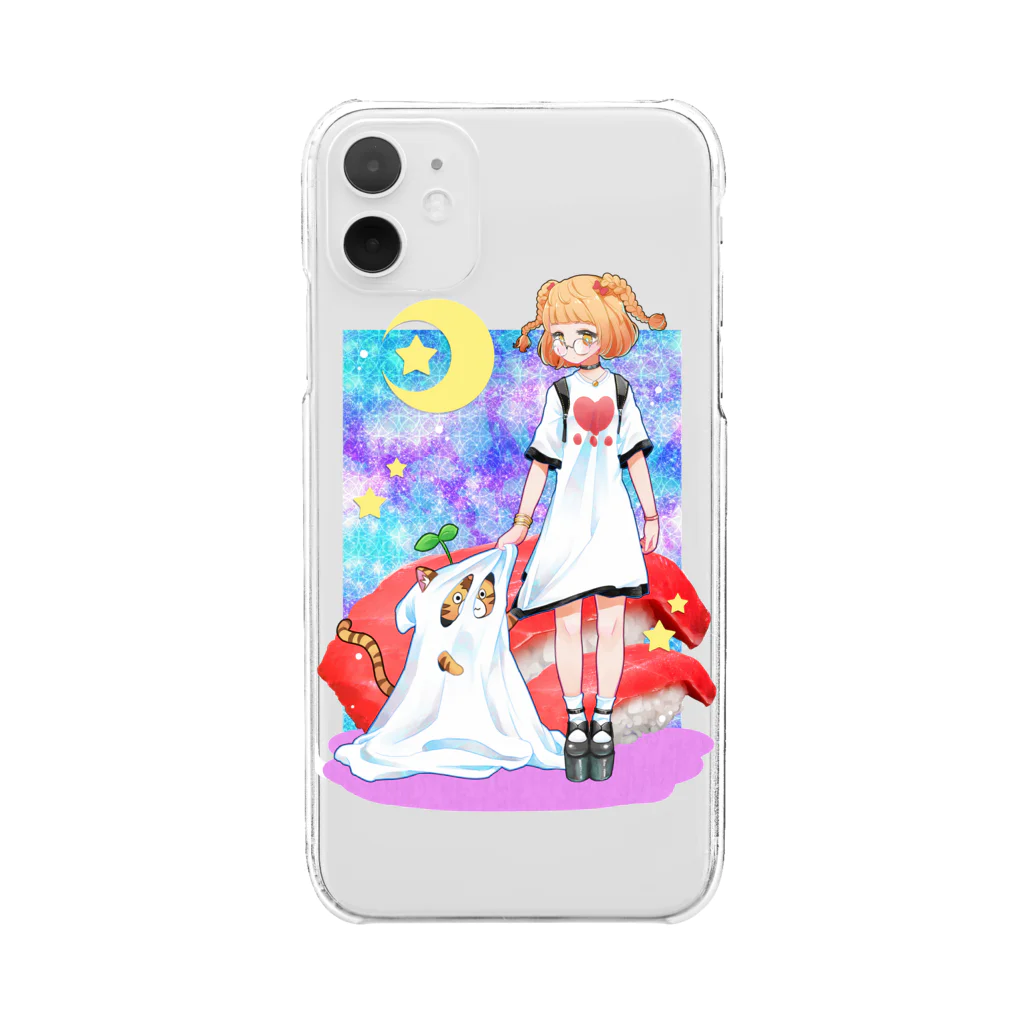 つるしまたつみのすし Clear Smartphone Case