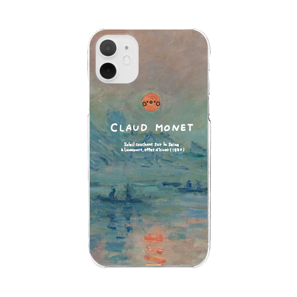 pinaのグッズの絵画にまざるオカメチャン：モネ Clear Smartphone Case