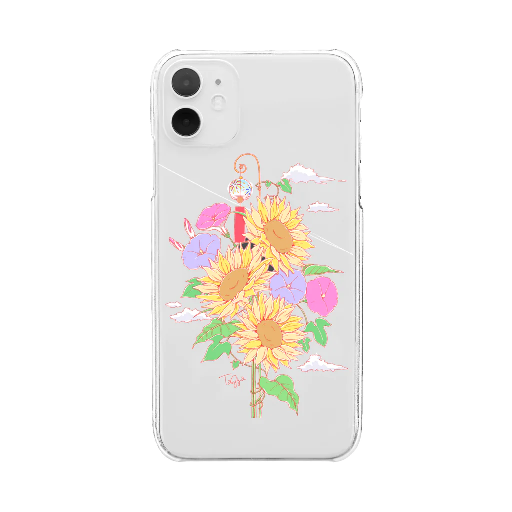 Aya Tagawaの八月のお花盛り沢山 Clear Smartphone Case