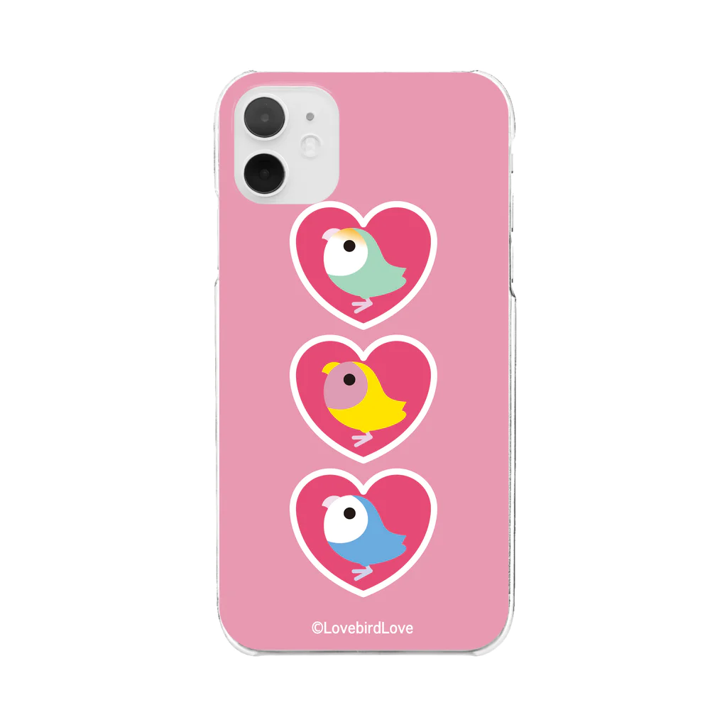 コザクラインコSHOP (kotorigoto/Lovebirdlove)のコザクラインコ Clear Smartphone Case