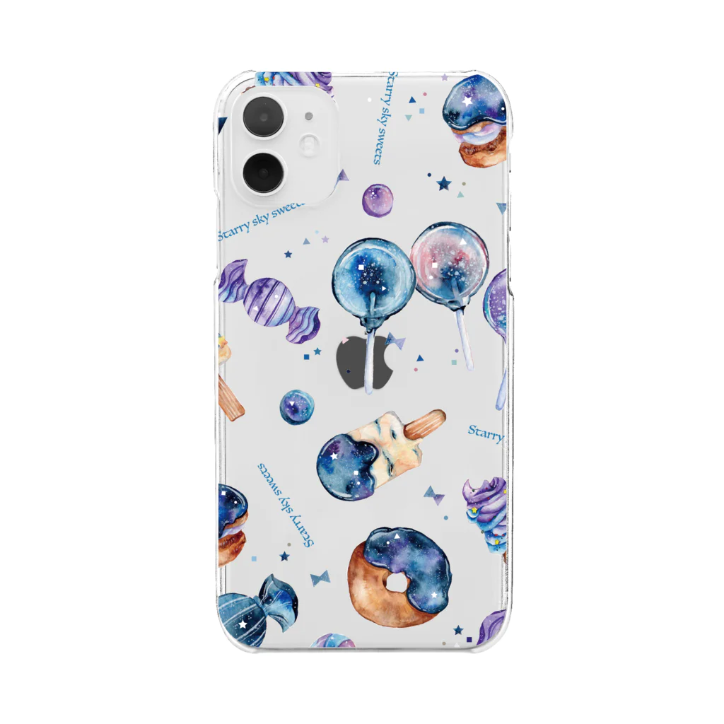 & colorsの星空スイーツ Clear Smartphone Case