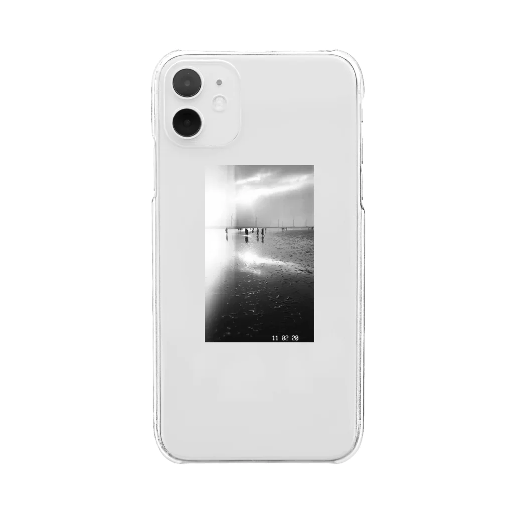 NATの景色モノトーン Clear Smartphone Case