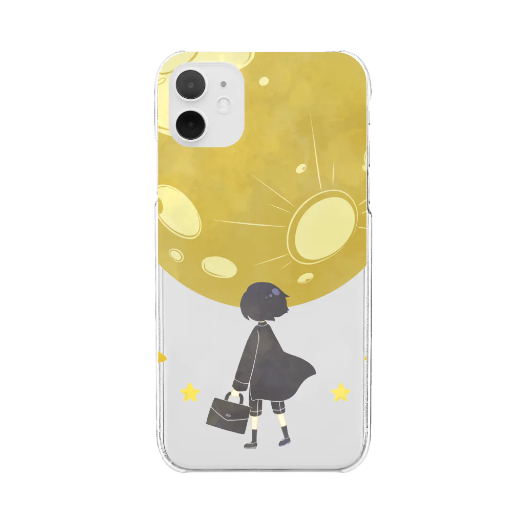 Cocohashop*の月と少年 Clear Smartphone Case