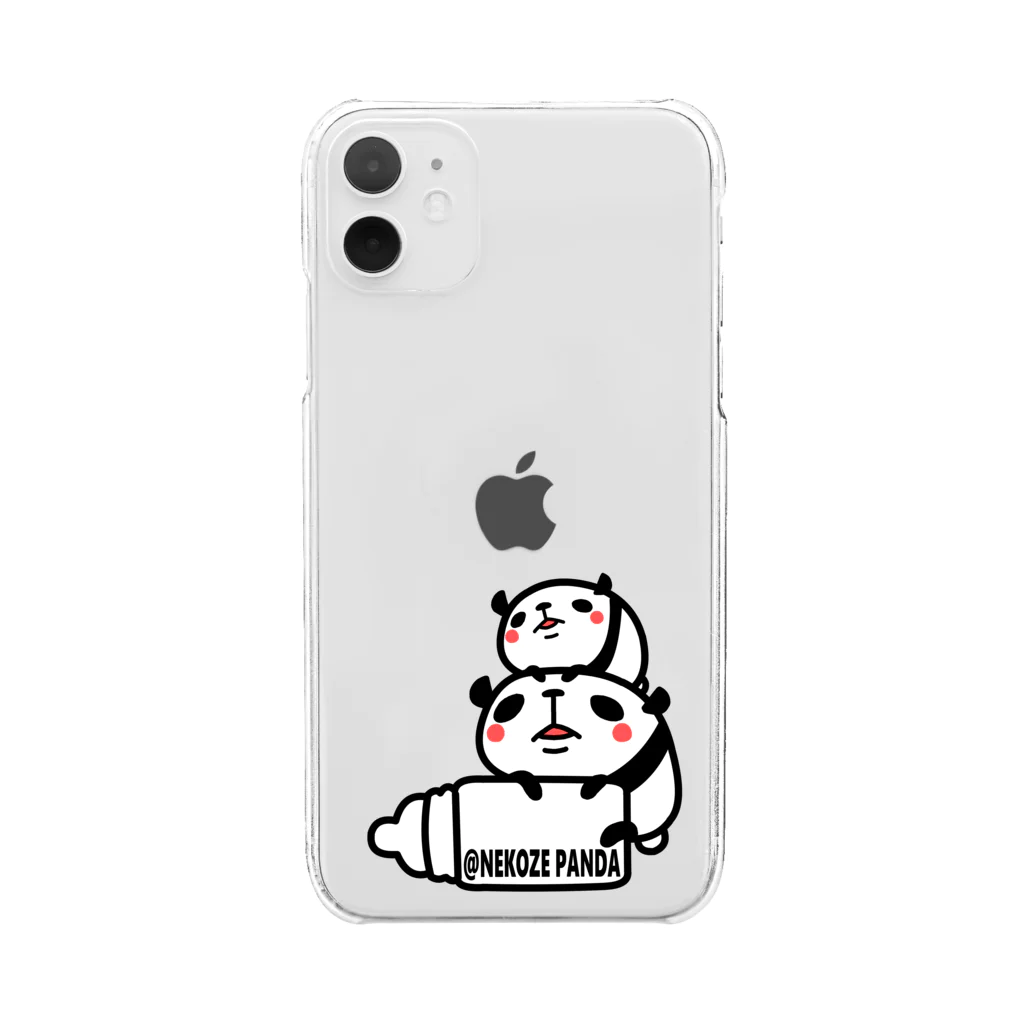 NEKOZE PANDAの@NEKOZE PANDA① Clear Smartphone Case