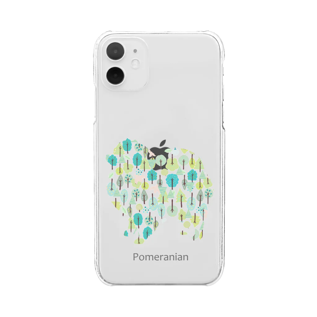 AtelierBoopの森　ポメラニアン Clear Smartphone Case