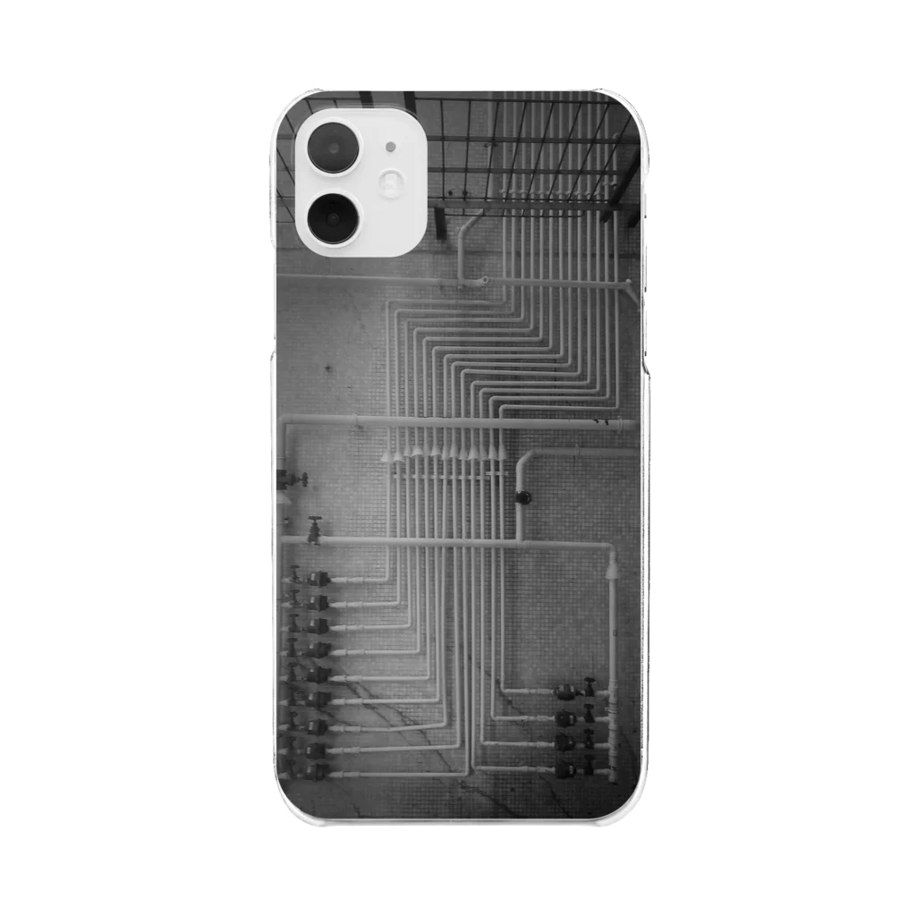 HT  Streets & PhotosのBlack White Streets Clear Smartphone Case