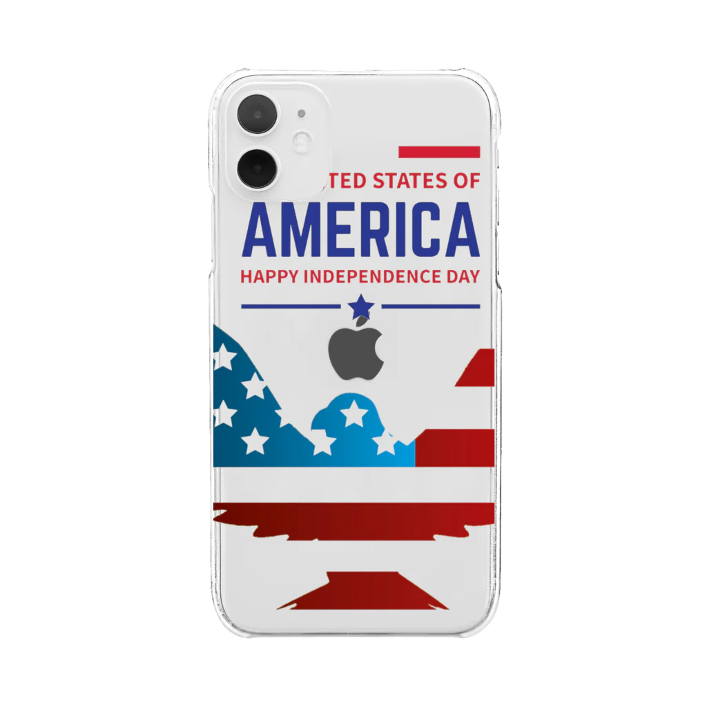 みーぬのUSA EAGLE Clear Smartphone Case