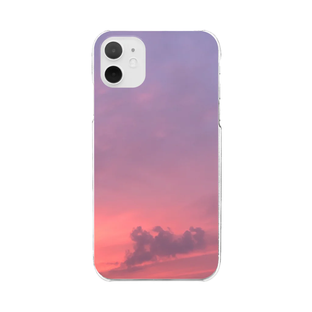 プリンスメイデンの紫な夕方 Clear Smartphone Case