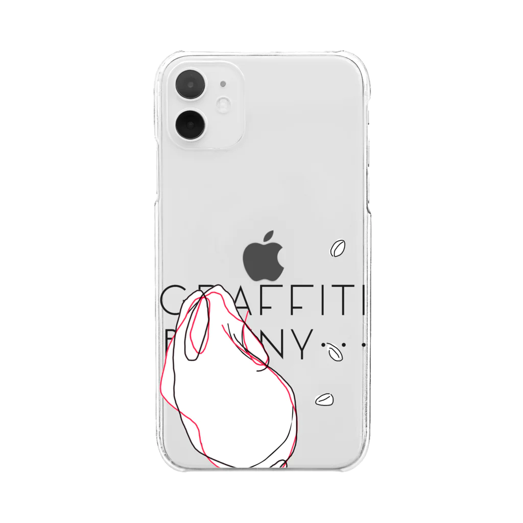 GRAFFITI BUNNYのGRAFFITI BUNNY Clear Smartphone Case