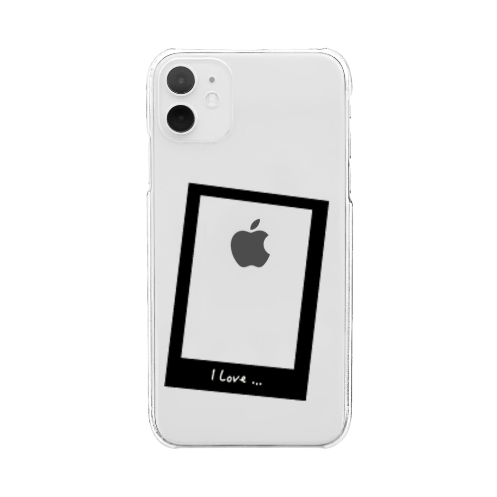 チェキ風スマホケース 黒 E Neのクリアスマホケース Iphoneケース 通販 Suzuri スズリ