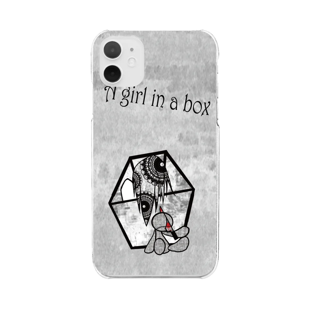 saya_otya0725のA girl in a box Clear Smartphone Case