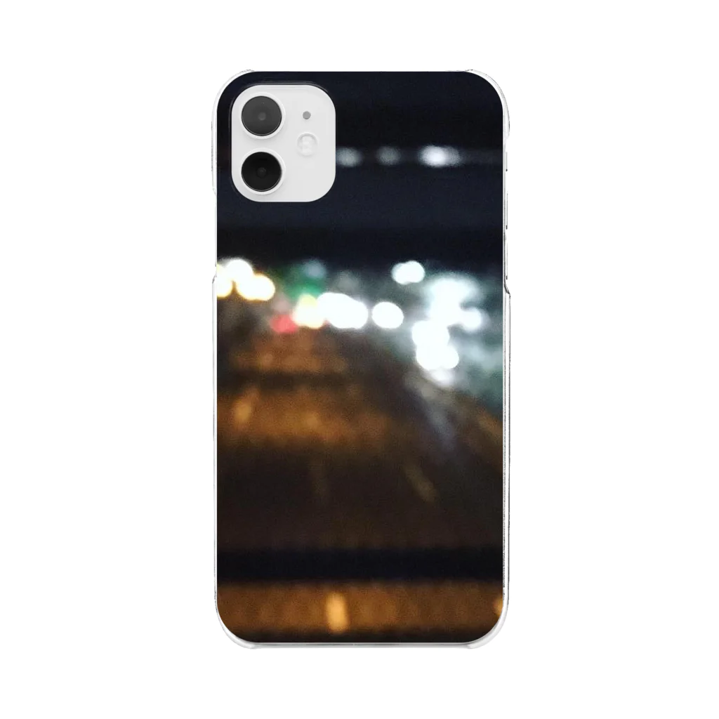 しらさわのの泣きながら見る高速道路 Clear Smartphone Case