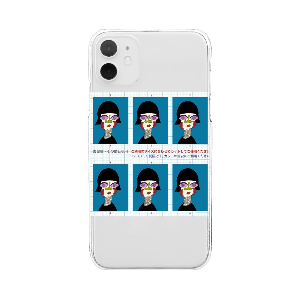 証明写真 Miii のクリアスマホケース Iphoneケース 通販 Suzuri スズリ