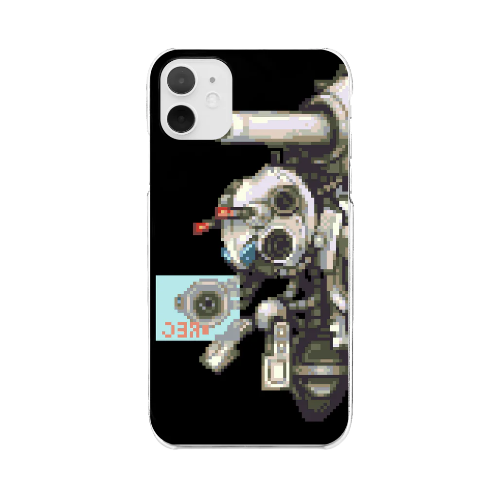 DO's pixel factoryのRobot Clear Smartphone Case