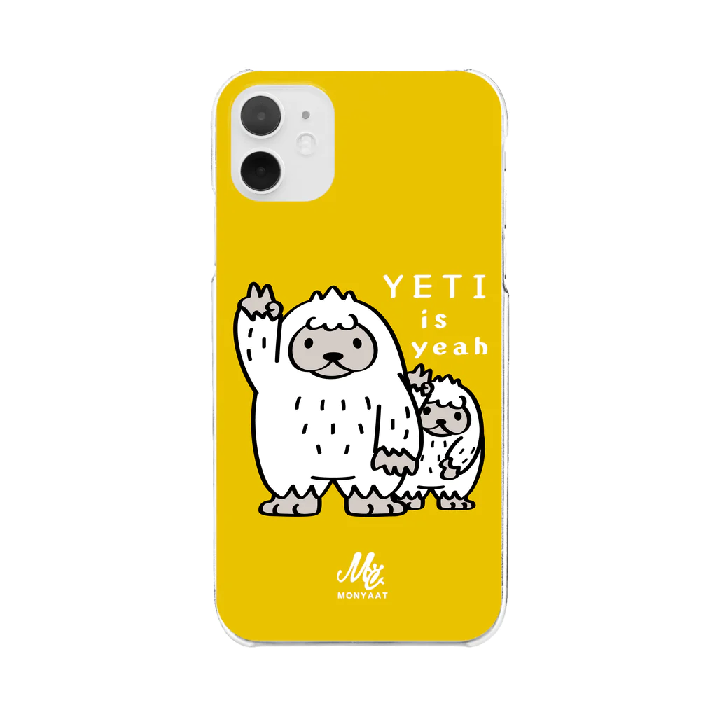 イラスト MONYAAT のCT94 YETI is yeah*C2488 クリアスマホケース