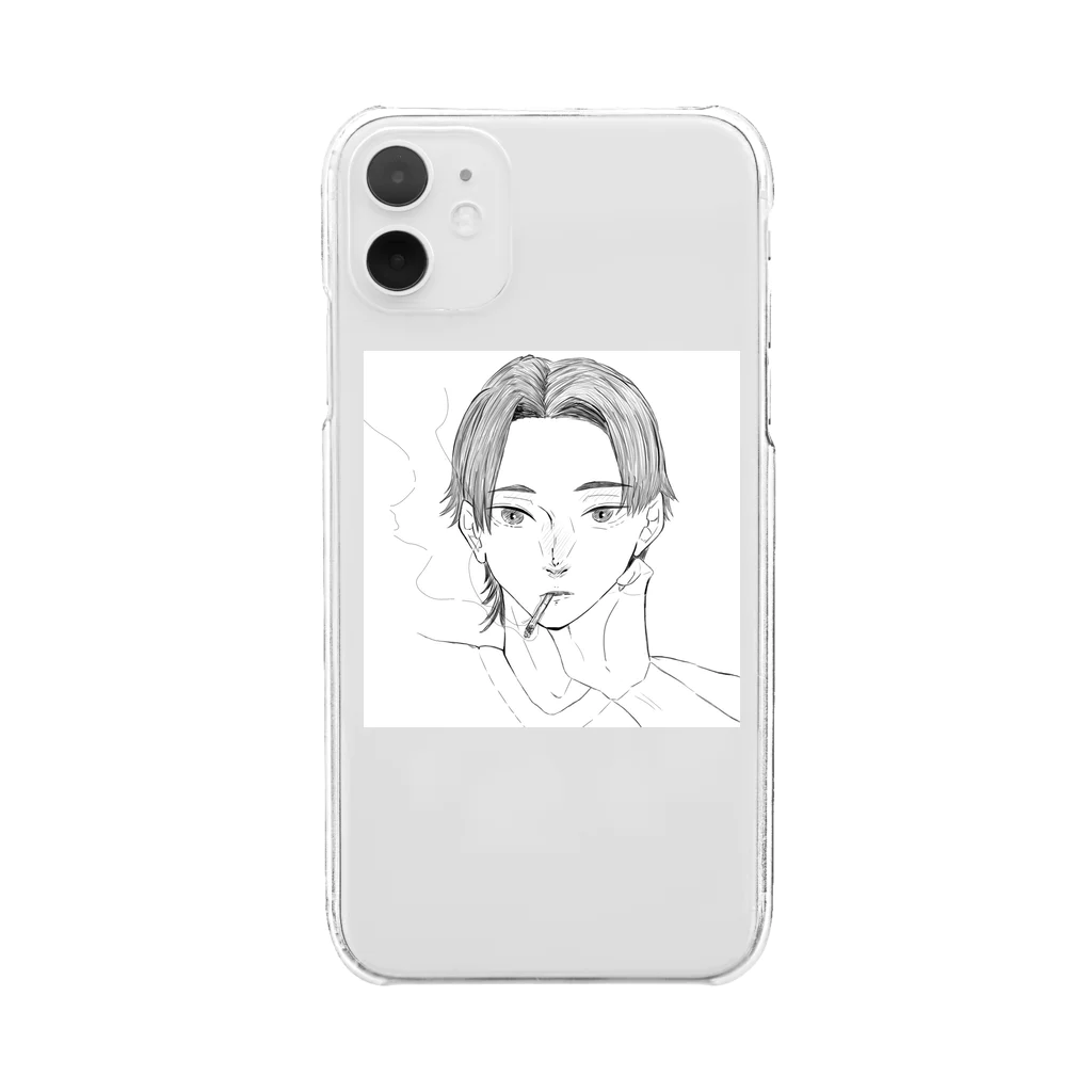 きままに。ゆるりと。の煙草 Clear Smartphone Case