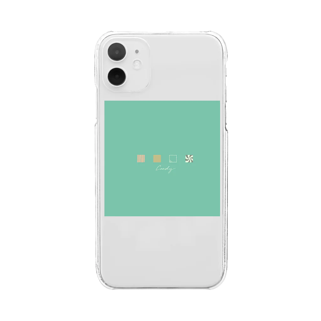 150.2°Cのkoro koro Candy-Fresh Green Clear Smartphone Case