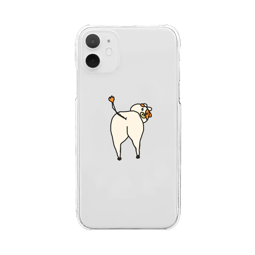 cowandhisfriendsの見てくる牛 Clear Smartphone Case