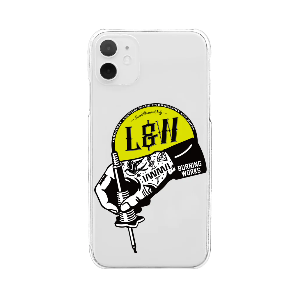 L&W BurningWorksのhand drawn only Clear Smartphone Case