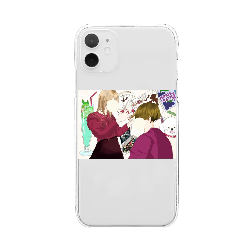 ロウアルコールトレランスのおやつタイムの散髪 Clear Smartphone Case