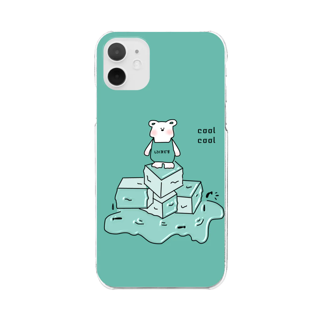 おわんこの白くまくん Clear Smartphone Case