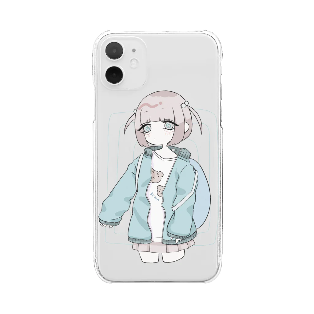 かやましそのぐるぐる Clear Smartphone Case