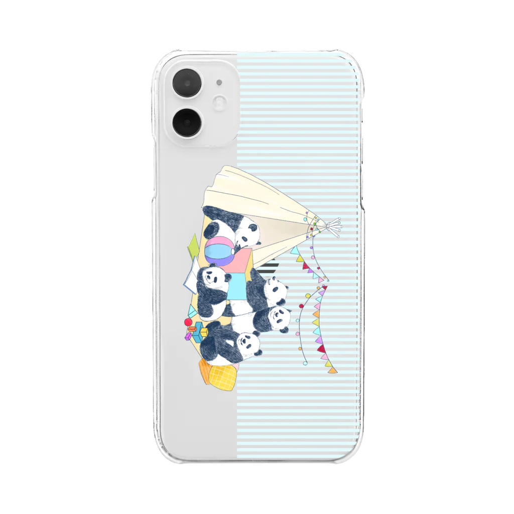 and_paddyのパンダ幼稚園 Clear Smartphone Case