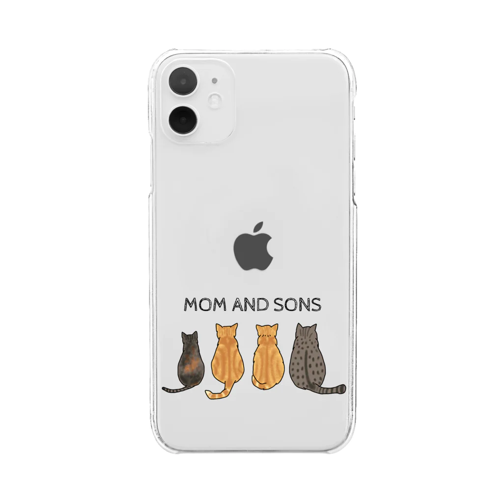 えだもものMOM AND SONS  Clear Smartphone Case