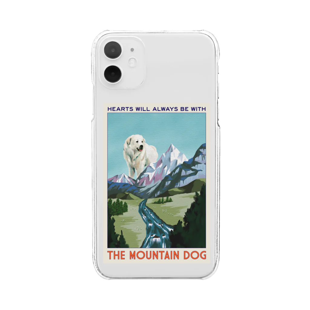 OOKIIINUのTHE MOUNTAIN DOG Clear Smartphone Case