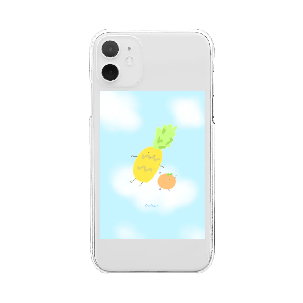 みんなともだちのおひるねフルーツ Clear Smartphone Case