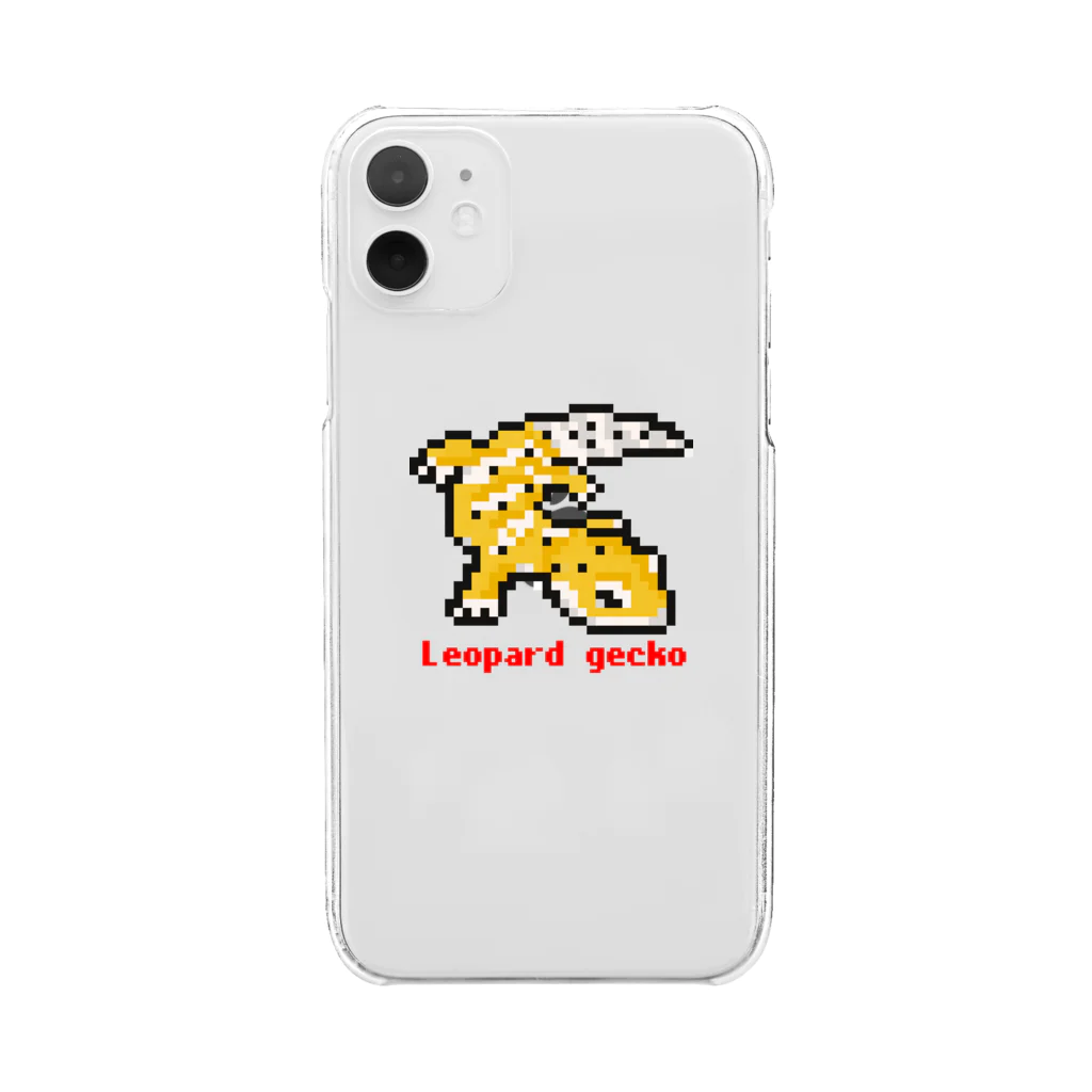 Dotrepのレオパ ドット絵 Clear Smartphone Case