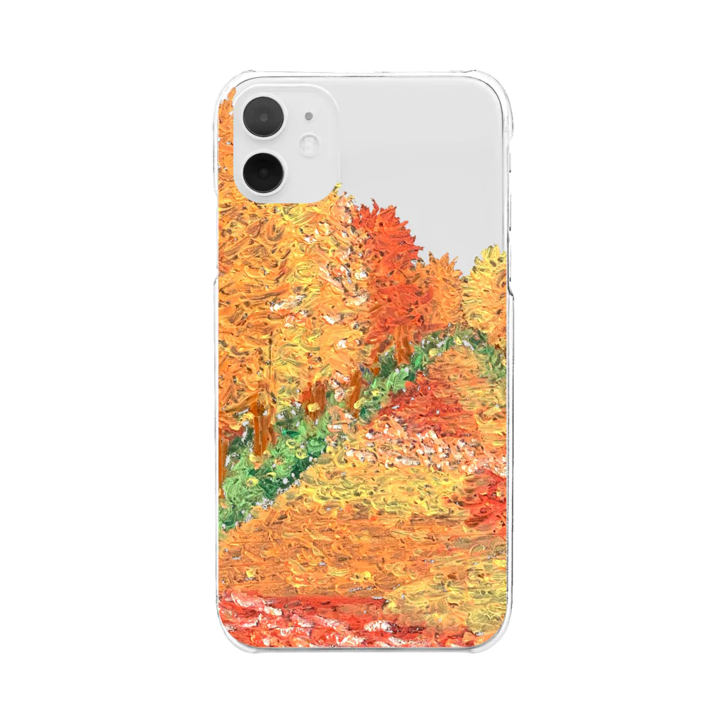 KANAT  LAMHITAの秋の散歩道 Clear Smartphone Case
