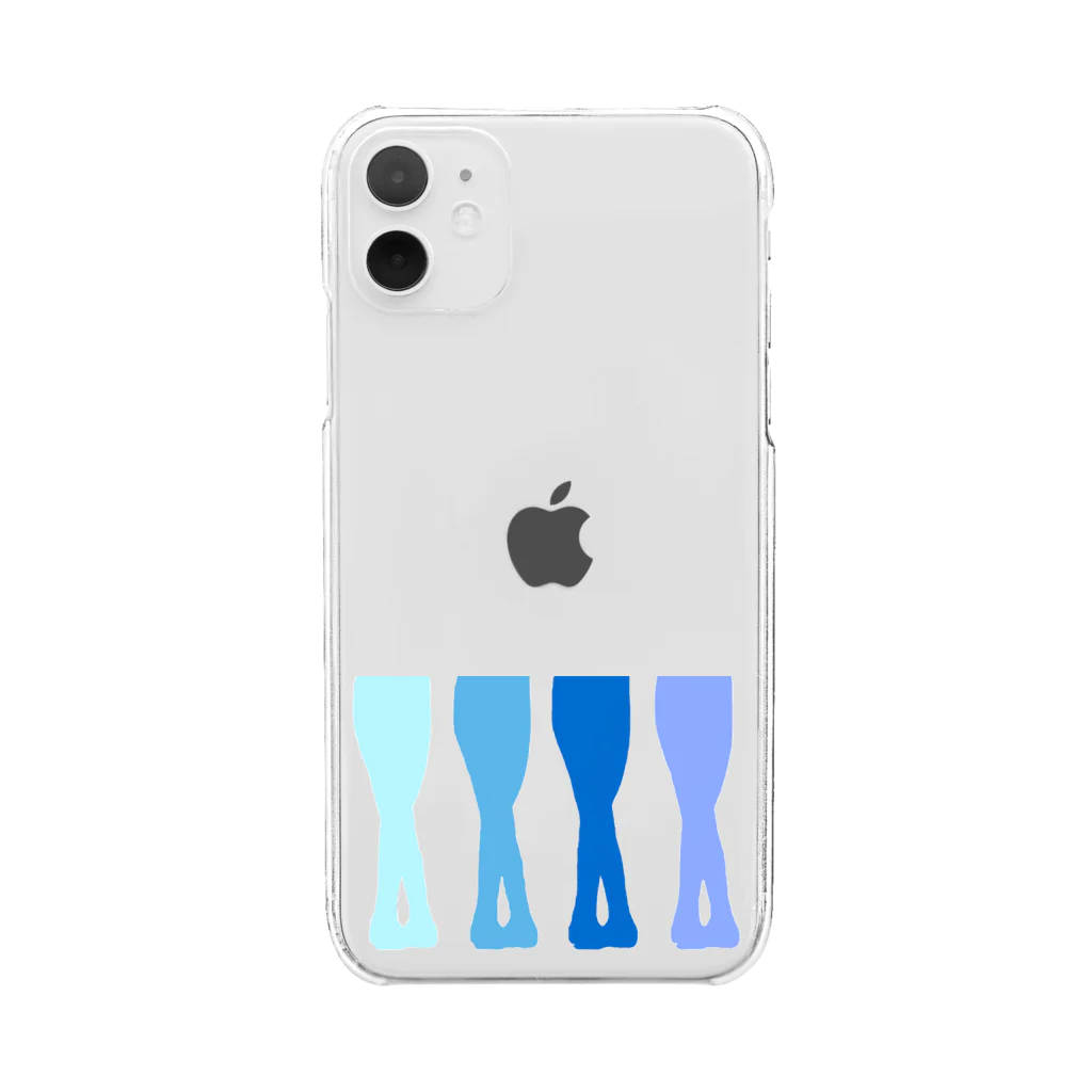 Twinkle-BooのBallet!blue Clear Smartphone Case