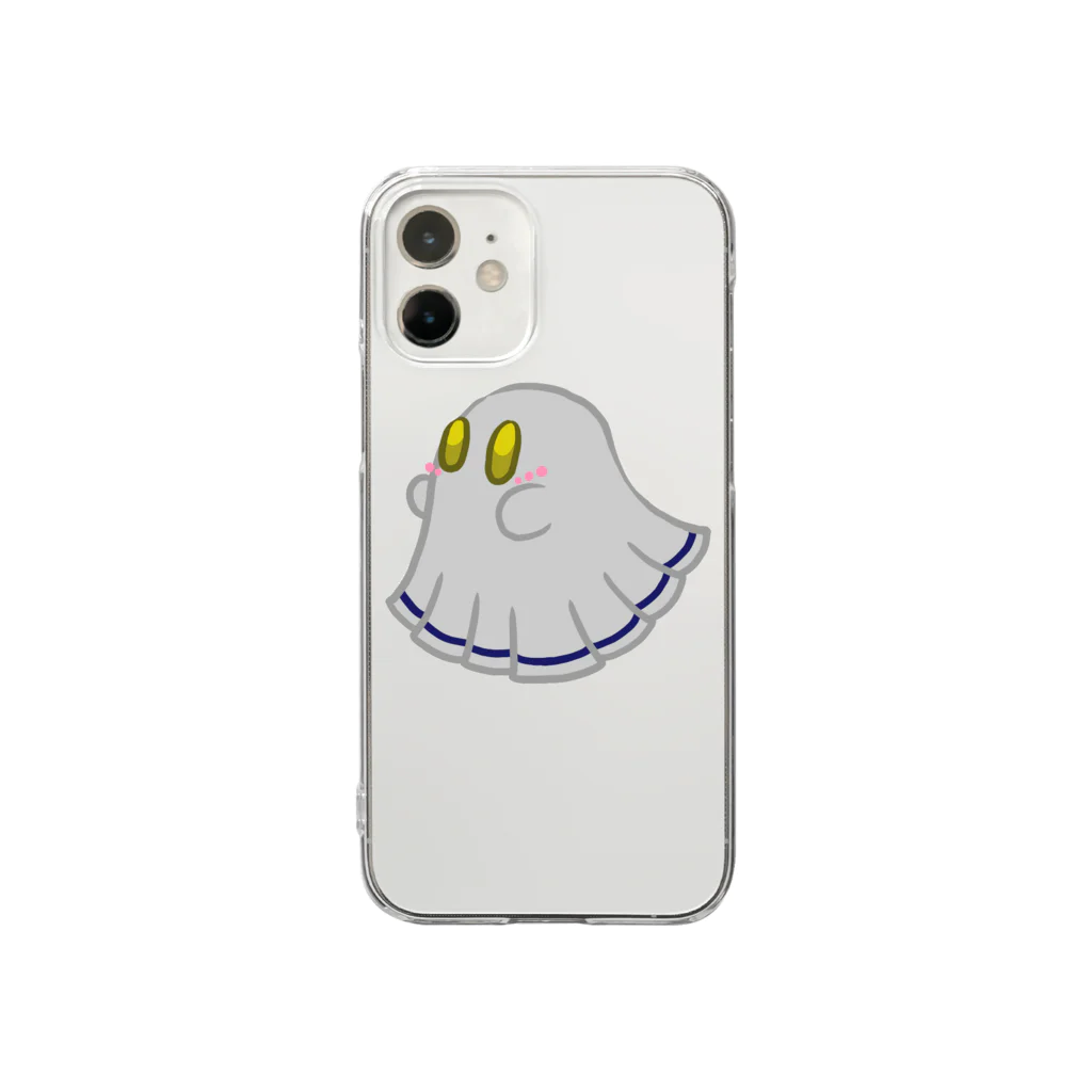 ウサネコのゾワゾワごーすと Clear Smartphone Case