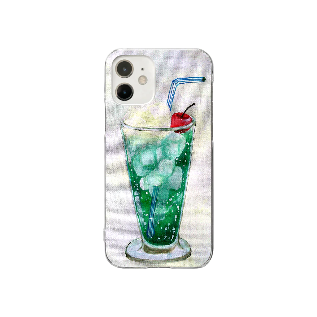 youmoreのメロンクリームソーダ Clear Smartphone Case