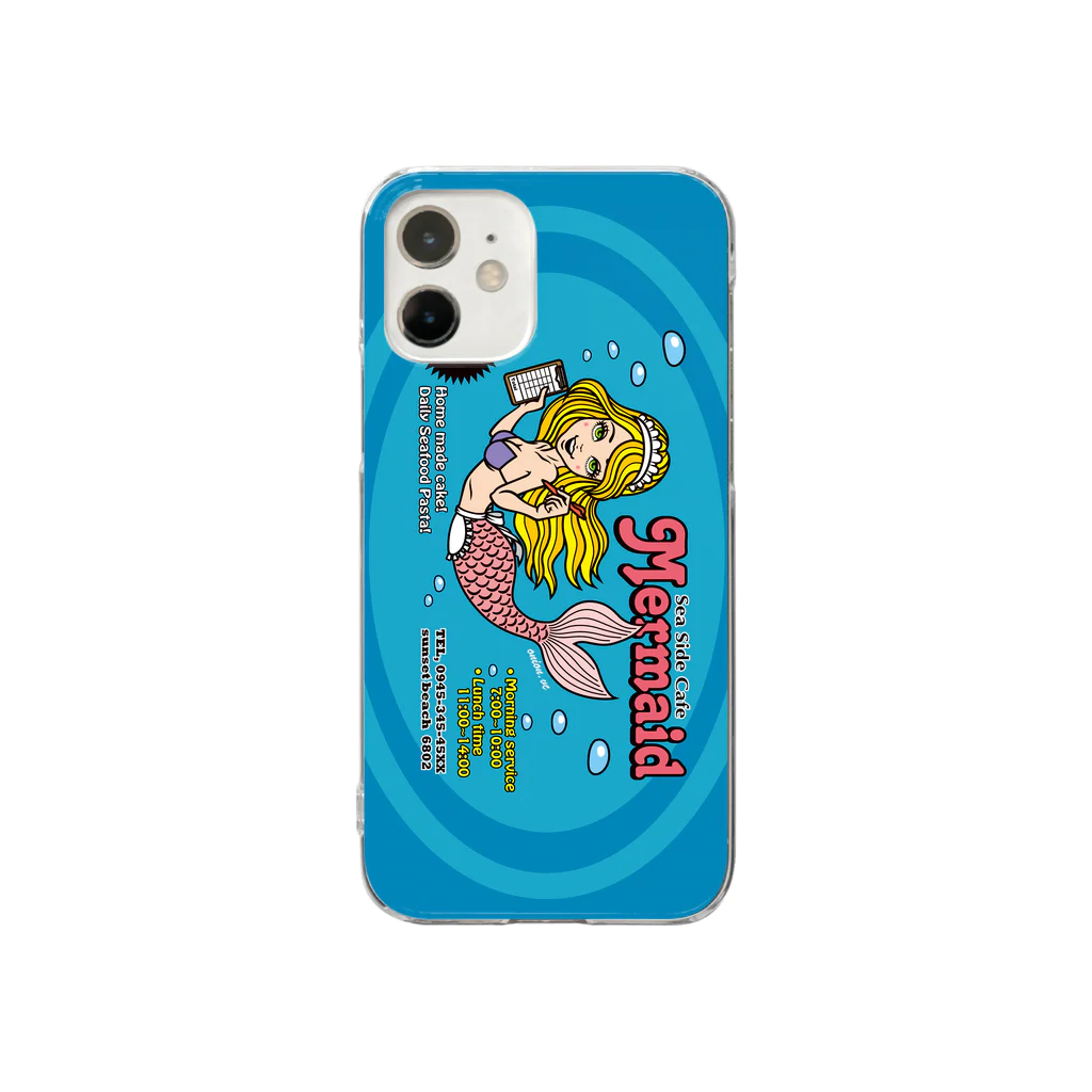 onion.vcのSea Side Cafe Mermaid Clear Smartphone Case