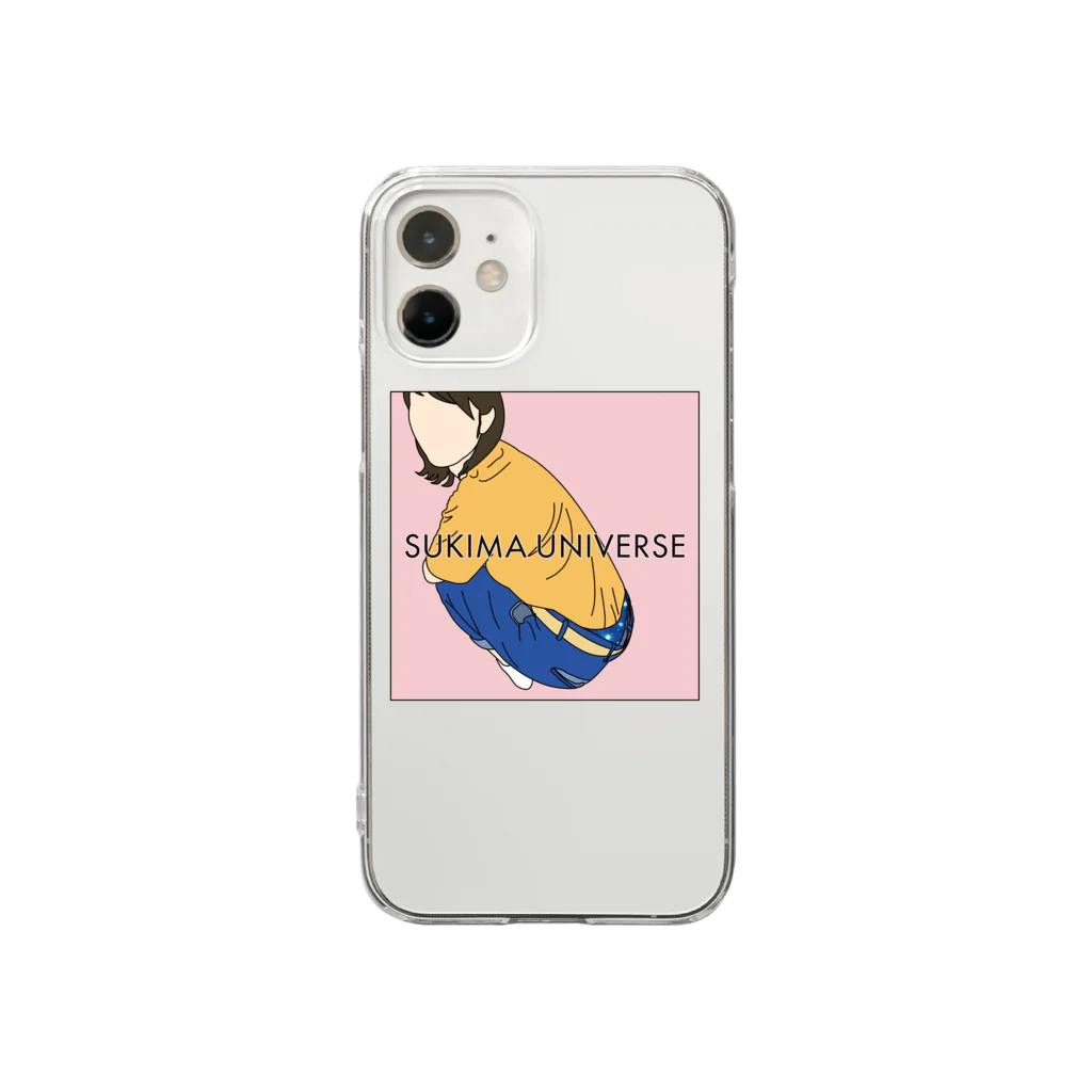 森田GMのSUKIMA UNIVERSE腰 Clear Smartphone Case