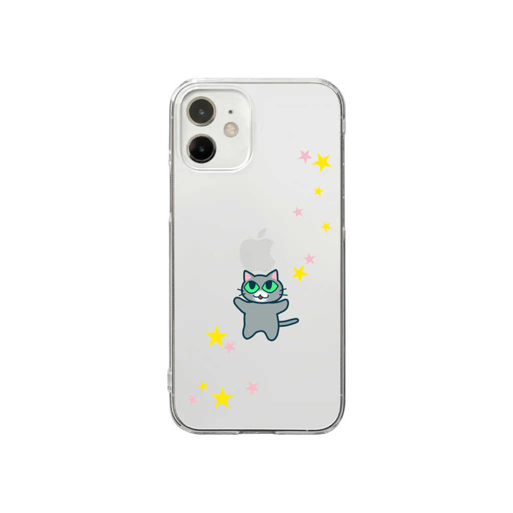 ともっきーのロシアンブルーのこまちゃん Clear Smartphone Case