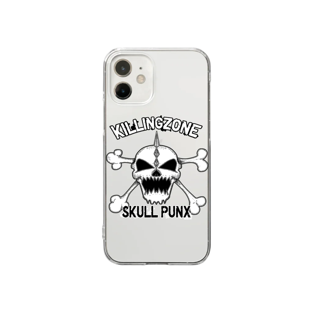 JUNK KING PUNXのSKULL PUNX クリアスマホケース