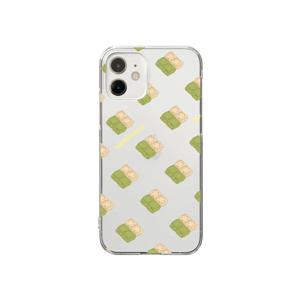 むぅのwarabimochi〈マッチャトキナコ〉 Clear Smartphone Case