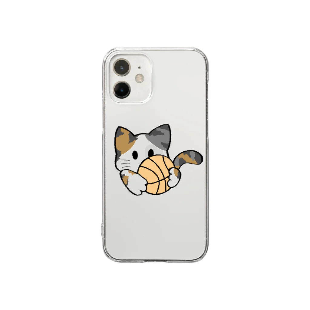 グリヴェール森の雑貨のねこ【ミケ】 Clear Smartphone Case