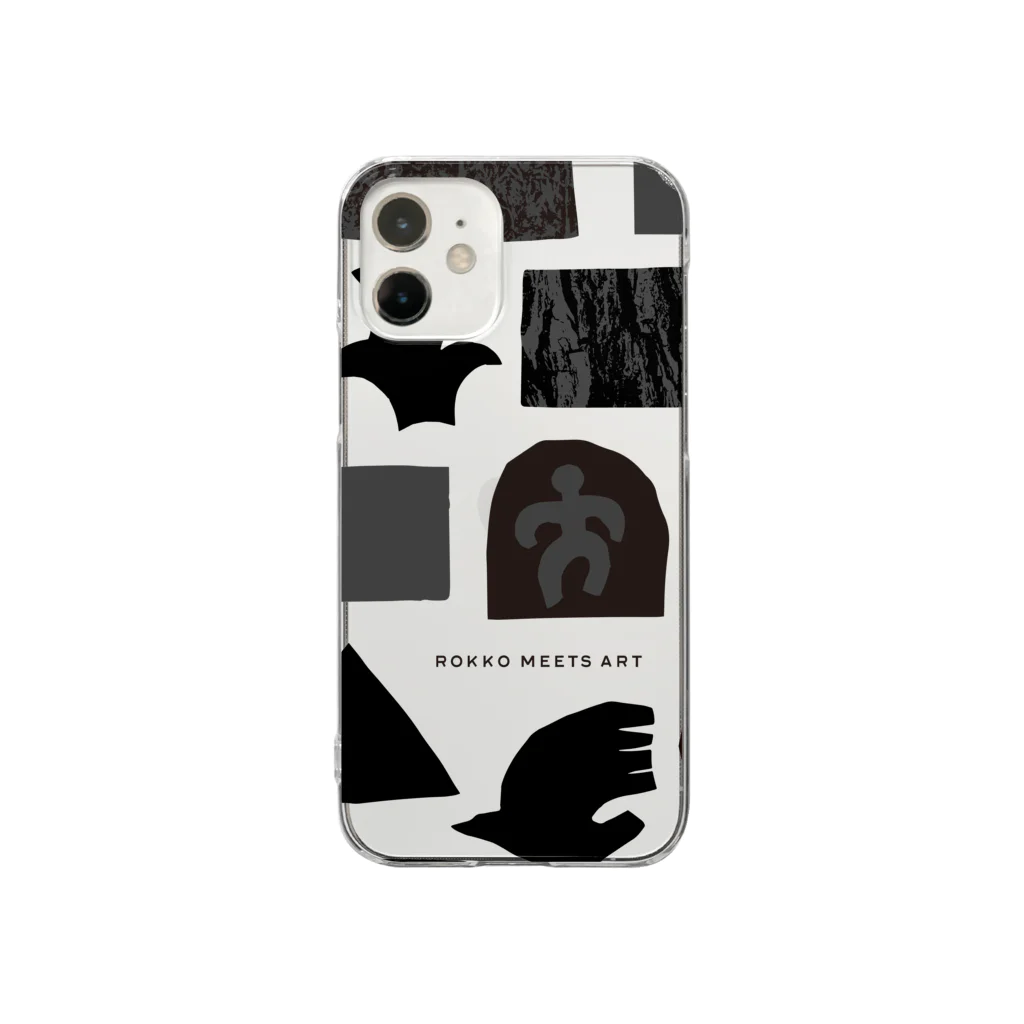 六甲ミーツ・アート芸術散歩2021のBW ver.B/Rokko Meets Art 2021 Clear Smartphone Case