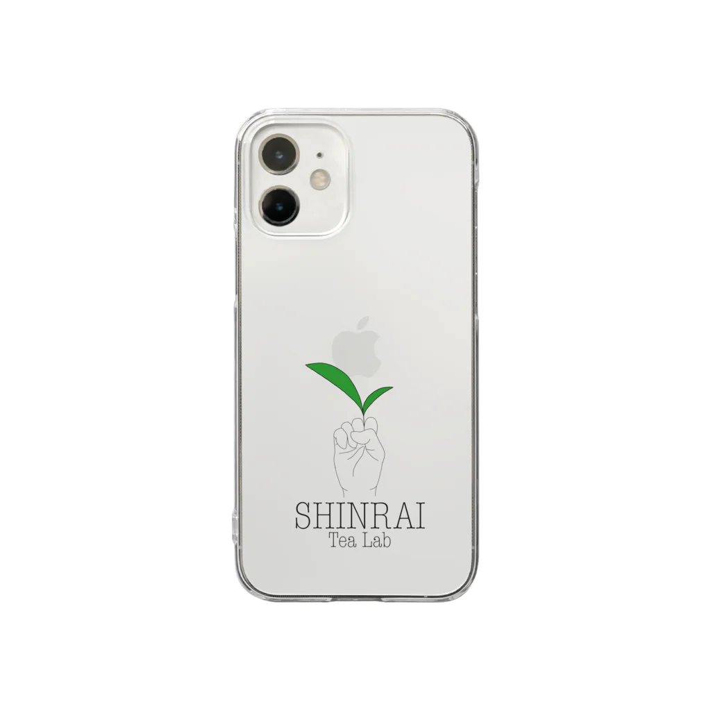 SHINRAI TEA LABのSHINRAI TEA LAB 英ロゴ Clear Smartphone Case