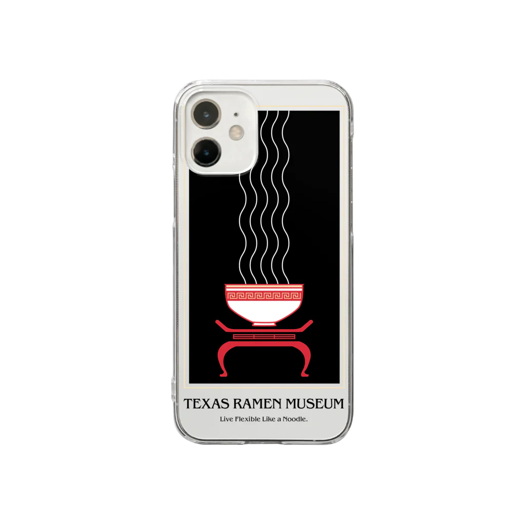 Parallel Imaginary Gift ShopのTEXAS RAMEN MUSEUM Clear Smartphone Case