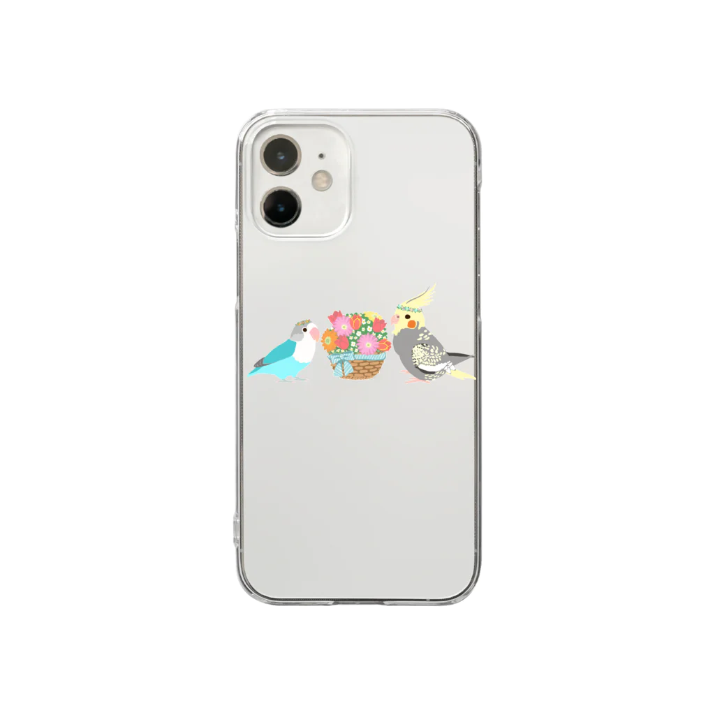 たむこ屋のサンちゃんとむぎっちょ Clear Smartphone Case