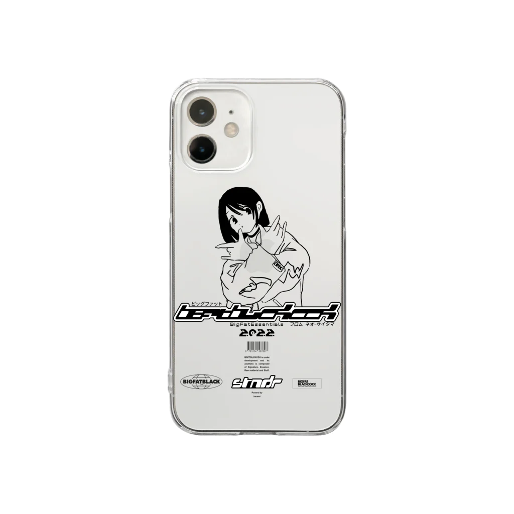 BIGFATBLACKCOCKのBFBC 2022 WHITE Clear Smartphone Case