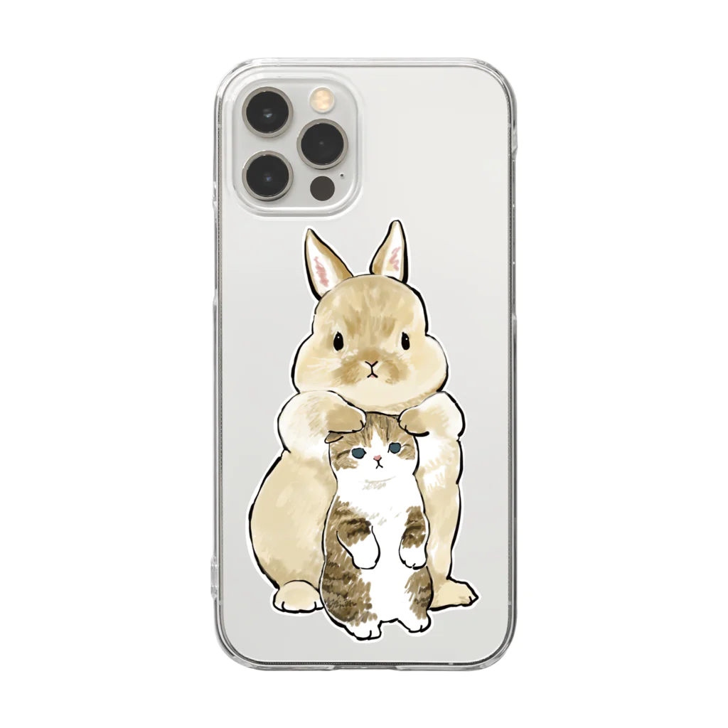 mofusandのちっこいねこ Clear Smartphone Case