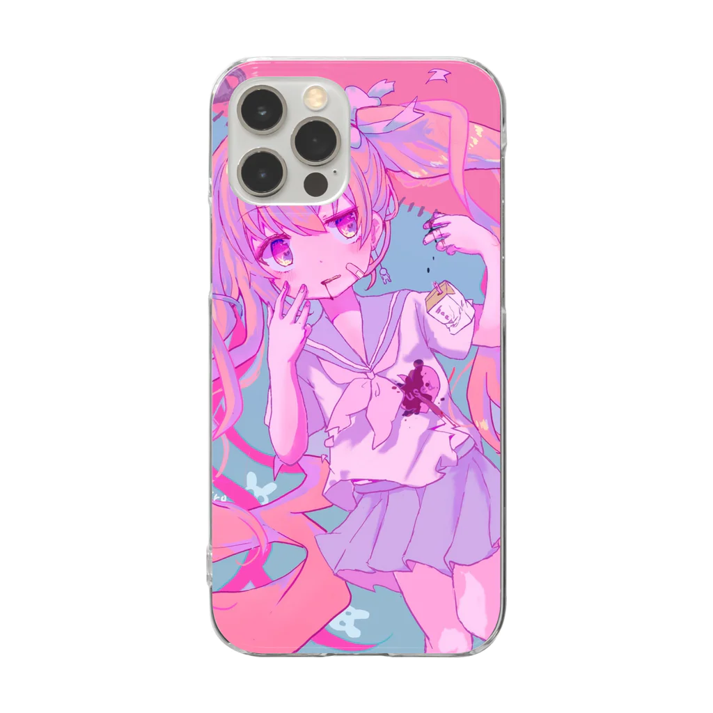 みずいろ（M i z u ! r o）の他人に合わせすぎた少女 Clear Smartphone Case